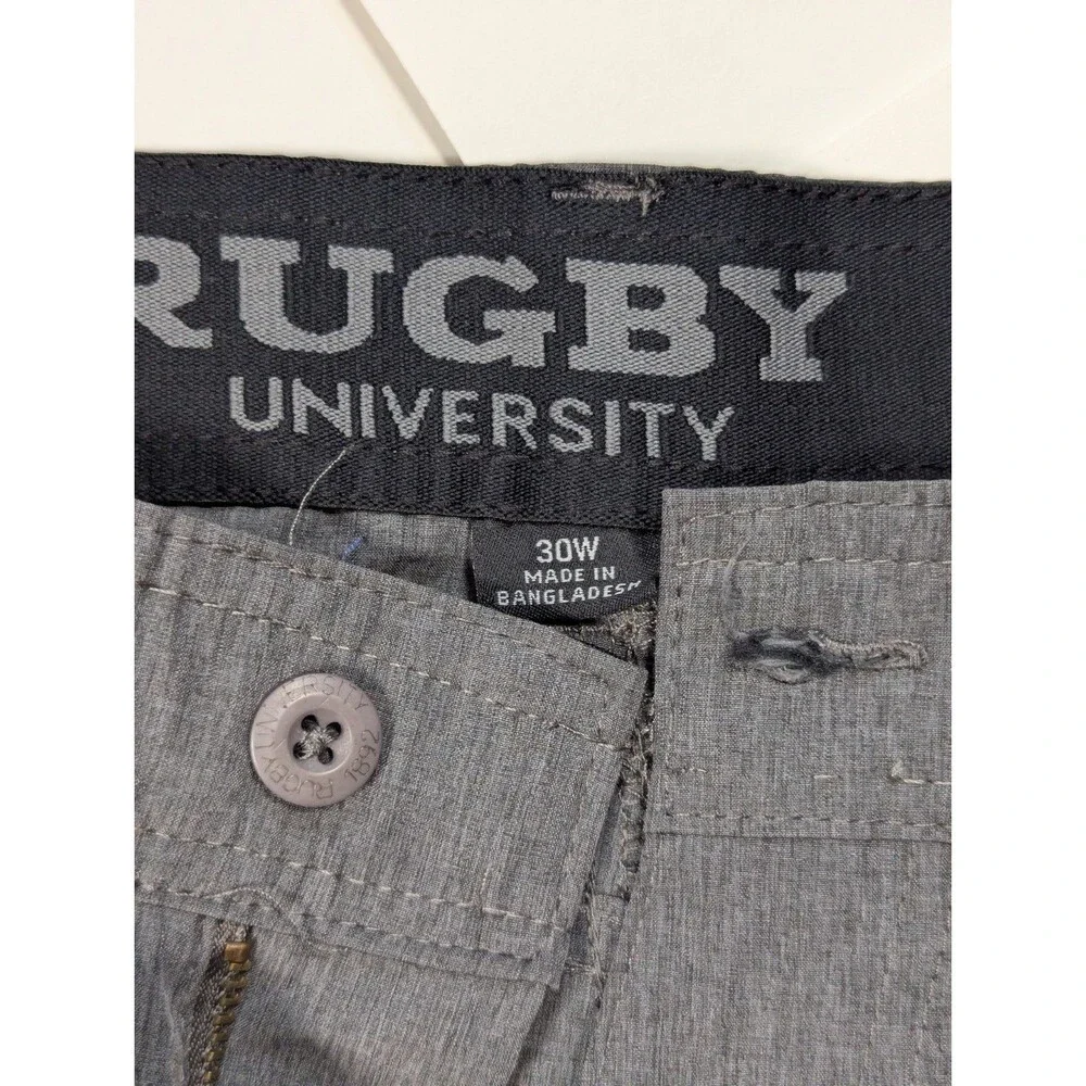 Rugby University chino Shorts Grey Size 30 Mens